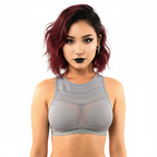 Steelveil | Mesh cutouts compression sports bra