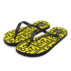 2882Sport™ From 28 to 82 Black + Yellow Flip-Flops