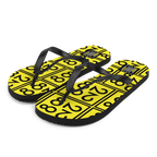 2882Sport™ From 28 to 82 Black + Yellow Flip-Flops